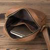 New Men's Shoulder Bag Leather Men's Bag Messenger Small Backpack Mini First Layer Cowhide Tide Brand Small Bag Men's Soft Bag