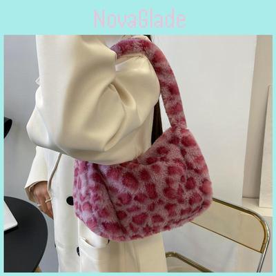 Fashionable Trendy Plush Shoulder Bag 2023 Winter New Retro Chic Handbag