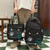 New backpack fashion kitten large capacity shoulder backpack junior high school students backpack high value school bag