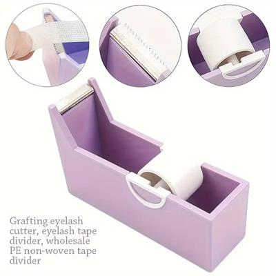 Eyelash Extension Tape Holder Base Lash Adhesive Tape Cutting Dispenser Grafting Lash Rotating Adhesive Tape Cutter Makeup Tool