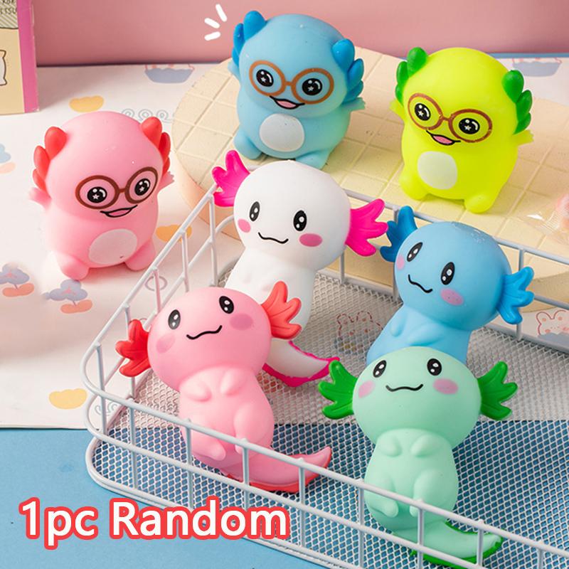 Jucării Squishy Squeeze Fidget Drăguț Axolotl Moale Senzorial Mingi de Stres Ciupit Ventilație Jucării Anti-stres Copii Adolescenți Cadou Mărturii Petrecere