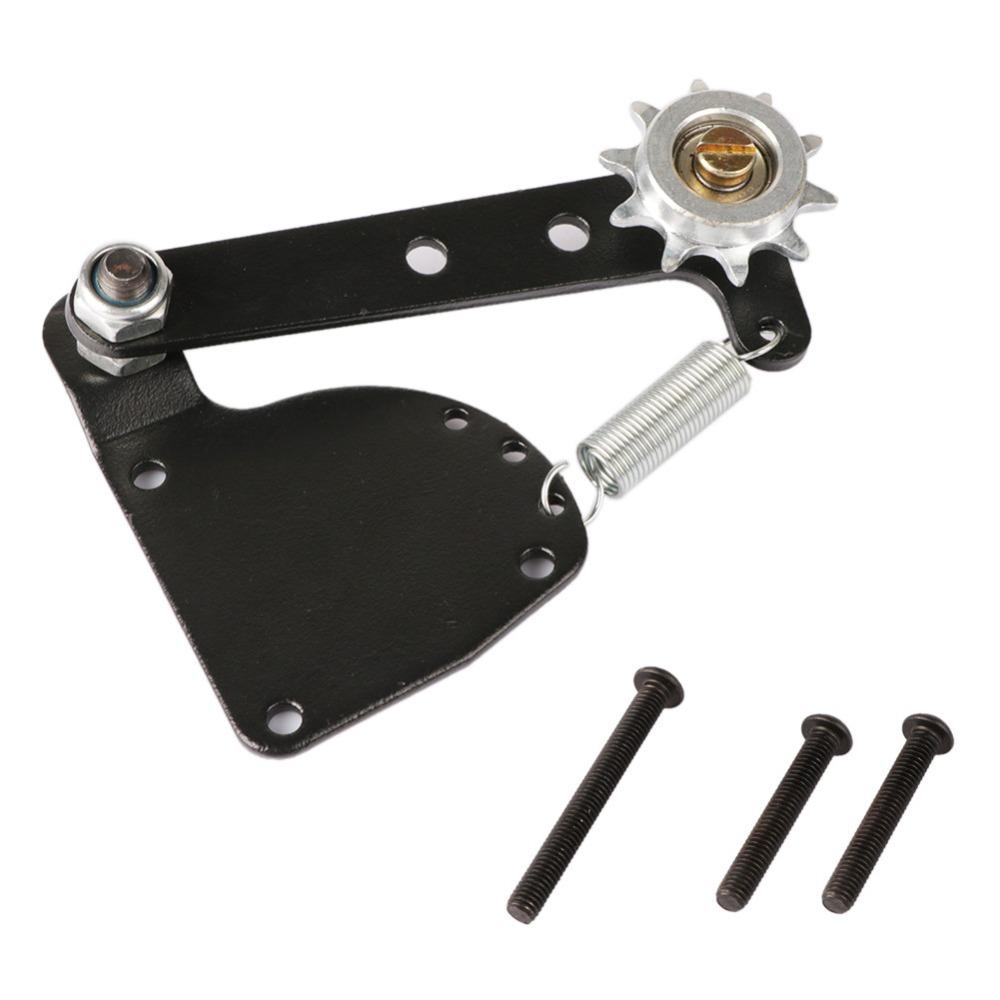 DIY Chain Tensioner Fit 80cc Engine Motor Cylinder Piston 40mm 2 In1 Racing Reed Valve Muffler Pipe For Engine Motorized Bike