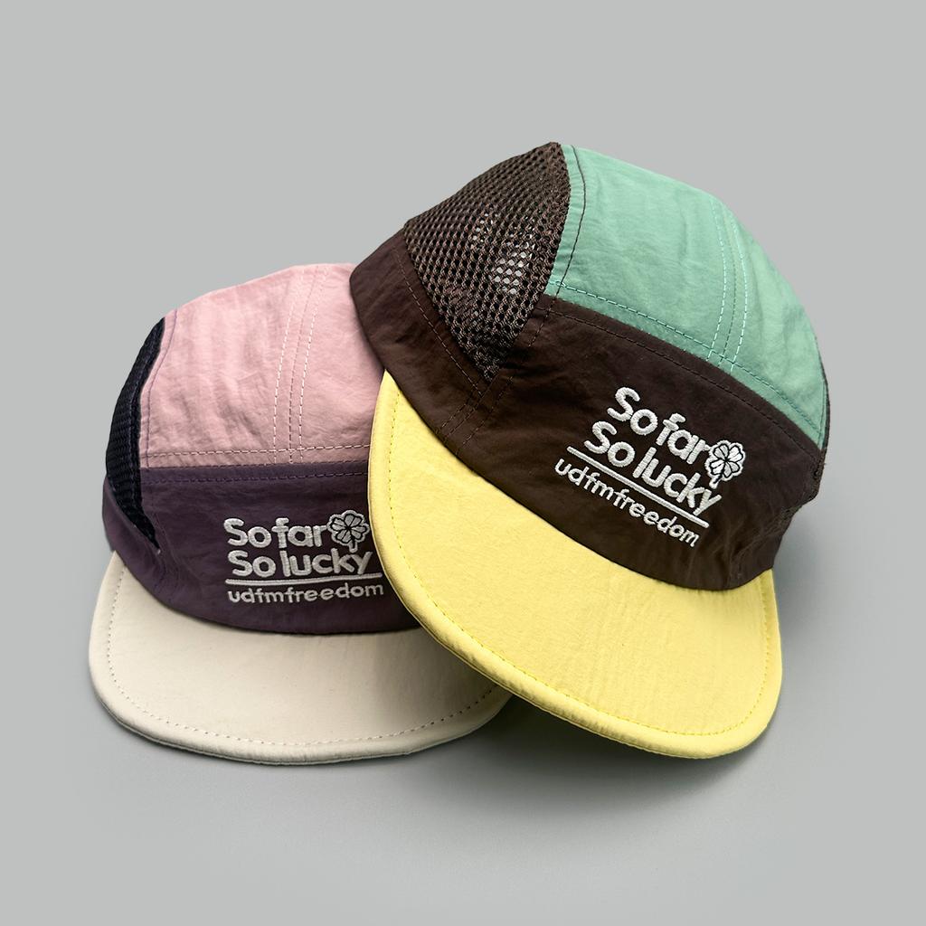 Thin Embroidered Letters Mesh Quick-Drying Color Matching Travel Baseball Hat Men'S And Women'S Sunshade Versatile Cap