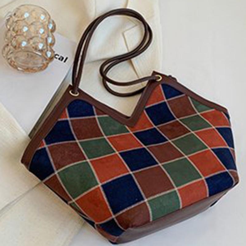 IELGY Универсальная модная матовая сумка через плечо большой емкости для женщин коричневый — фото 8