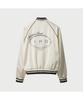 Iro Lumiere Satin Embroidered Bomber Jumper - Ivory