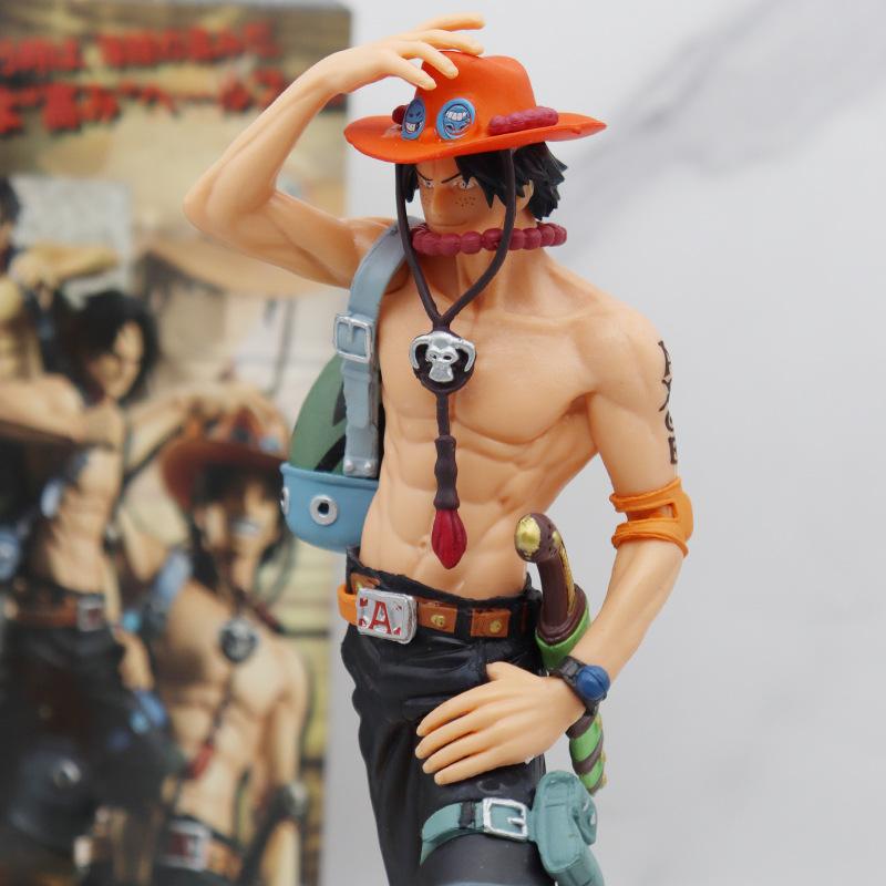 Anime One Piece DX10th Figure Anniversary Fire Fist Escal D Ace Luffy Brother Toys Collectible Figurines PVC Model Toy