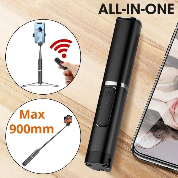 Buy Extendable Bluetooth Selfie Stick Tripod with Remote Photography Phone Holder for Travel