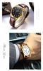 OLEVS Leather Date Watch Men's Watch, Stylish, Ultra-Thin, Strap, Quartz, Analog, Display, Men's