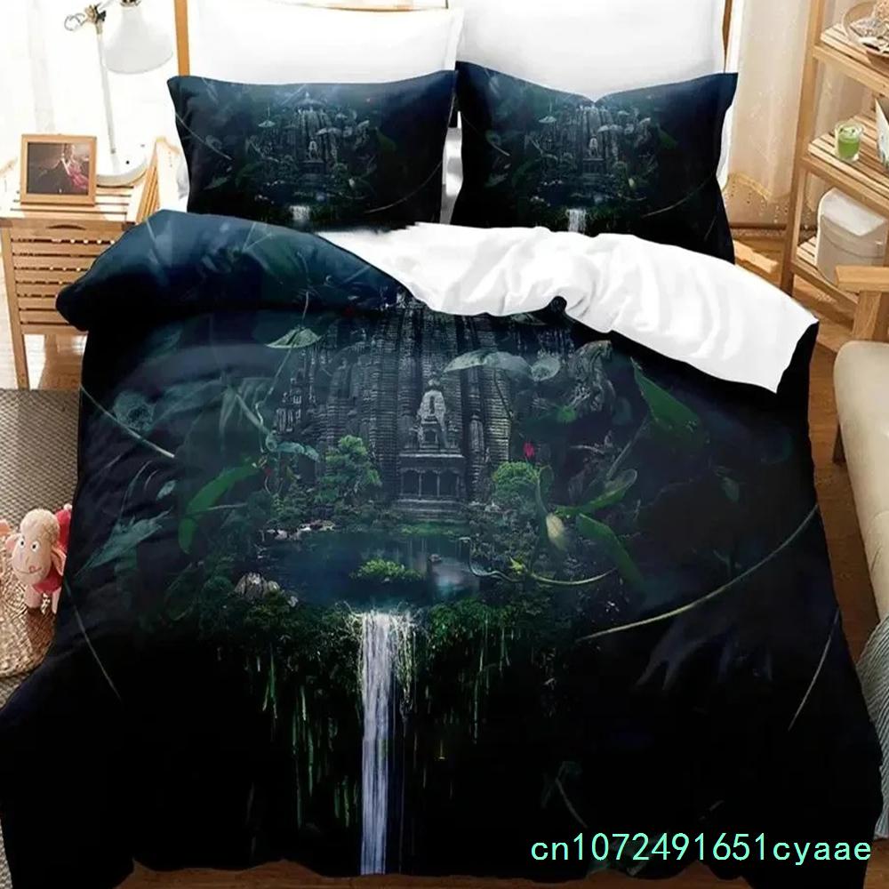 Set Letto Castello Incantato Fantascienza Ragazzi Ragazze Misura Singola Queen Copripiumino Federa Letto Ragazzi Adulti Tessile per la Casa