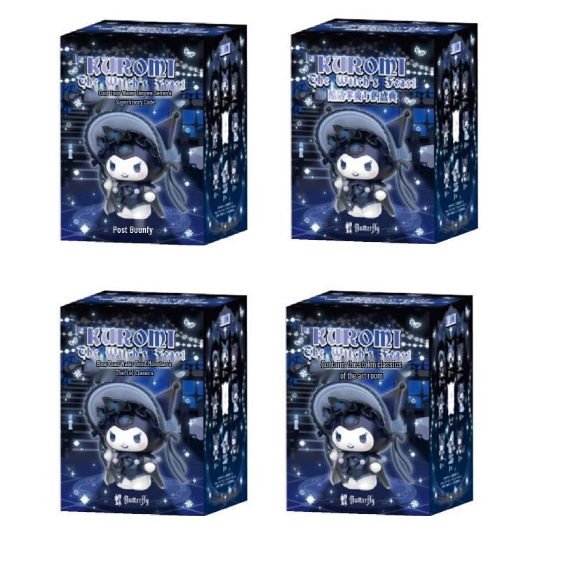 Figurină Cutie Surpriză Sanrio Kuromi Festinul Vrăjitoarei: Păpușă Ornament de Birou la Modă