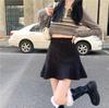 2025 New High-Waisted A-Line Fishtail Midi Skirt for Autumn and Winter
