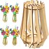 Wooden Vase for Lego Flower Bouquet - Display Stand for Roses, Cherry Blossom, Sunflower, Tulips, Daffodils, Lotus - Gift for Flower Building Set