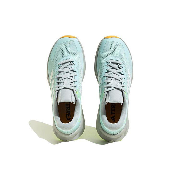 Adidas Terrex Soulstride Trail Leichte Mesh Rutschfeste Low-Top Trailrunning-Schuhe Damen Sneaker Blau Gelb IF5038