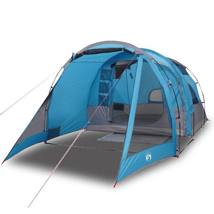 VidaXL Tunnel Camping Tent 4 Person Blue Waterproof, Tent, Camping Shelter, Garden Shelter, Garden Tent, Shelter 94744
