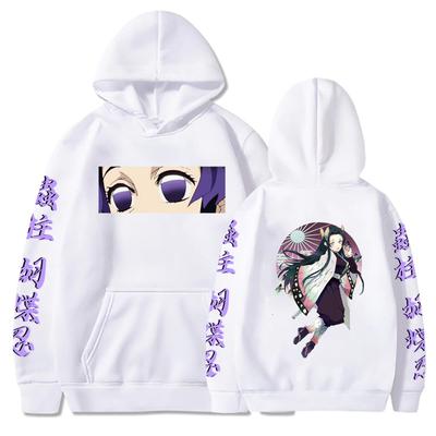 Heißer Anime Demon Slayer Kochou Shinobu Niedlicher Grafikdruck Mit Kapuze Männer Frauen Manga Hoodies Plus Size Streetwear Harajuku Sweatshirt