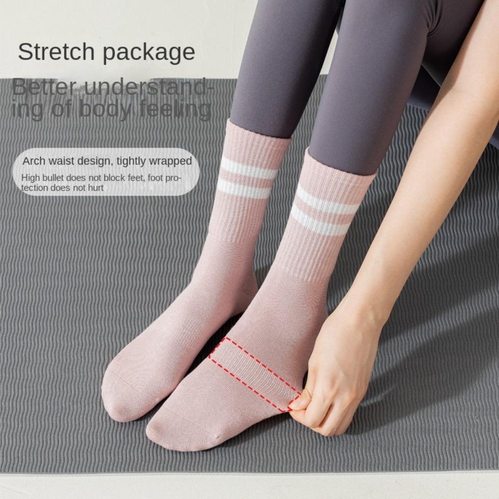 Mid-tube Bottom Fitness Socks Professional Gym Floor Socks Dance Pilates Socks Indoor