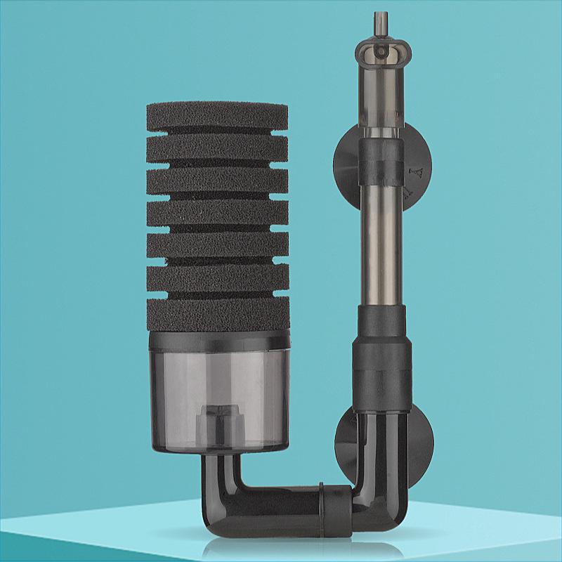 Biochemical Sponge Filter for Fish Tanks with Built-in Water Circulation and Oxygenation