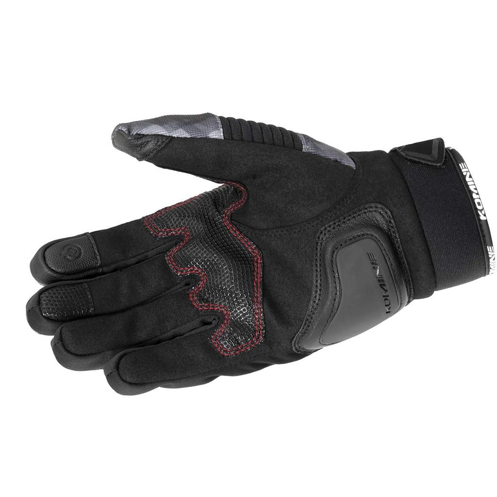 KOMINE Motorcycle Protective Winter Plaid Stretch Suitable for and Spring Gloves, Black, Large, GK-818 1136, Waterproof, Cold-Weather Material, Fall,