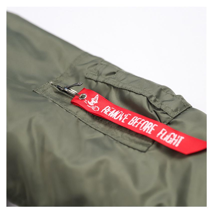 Normanlong Men's Trendy Cotton Pilot Jacket, Air Force Military Style with Turn-Down Collar, CWU-45P Baseball Jacket