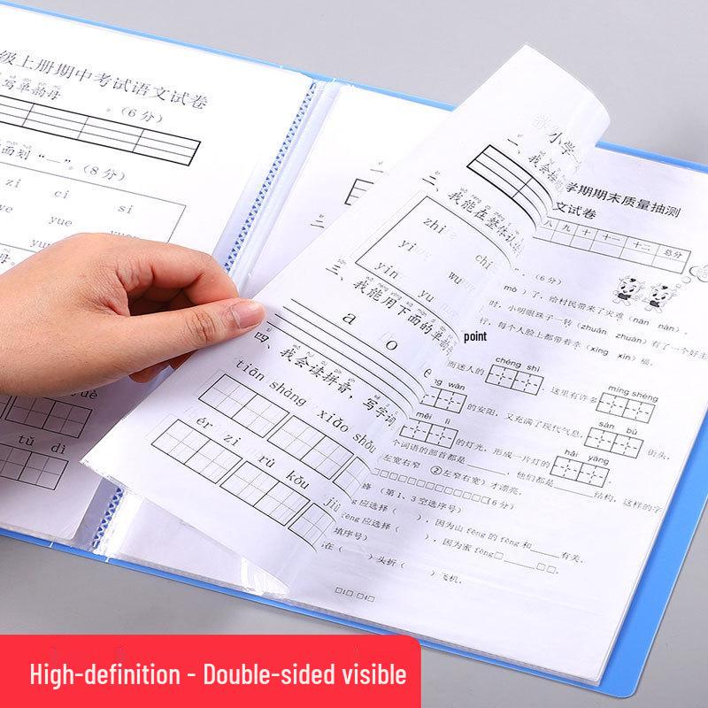 A4 Transparenter Dokumenten-Aufbewahrungsordner für Büroorganisation.
