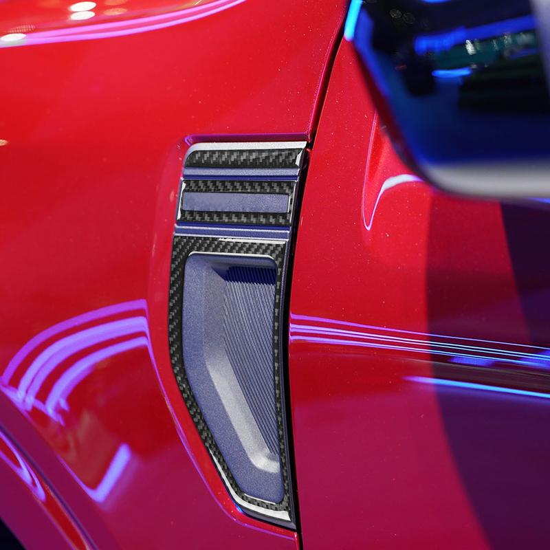For Ford Maverick -2025 Real Carbon Fiber Sticker Side Fender Vent Panel Trim Cover Car Accessories Exterior Decorative