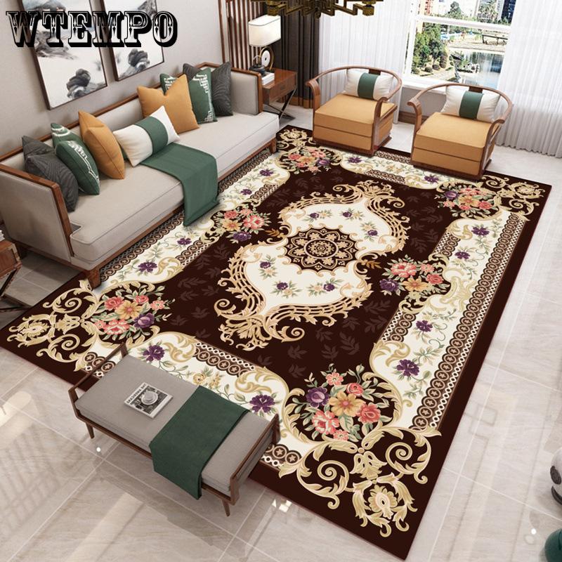 Evropský koberec do obývacího pokoje, koberec pod pohovku a konferenční stolek, koberec do ložnice k posteli, moderní minimalistické domácí použití