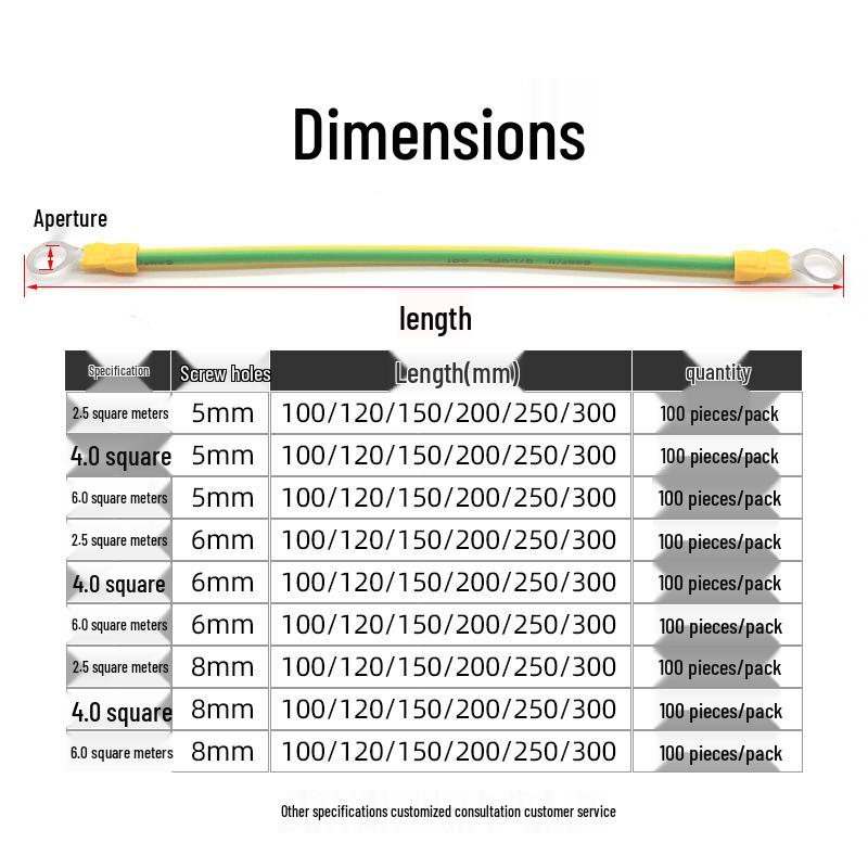JNL Dual-Color Solar Grounding Bridge Cable