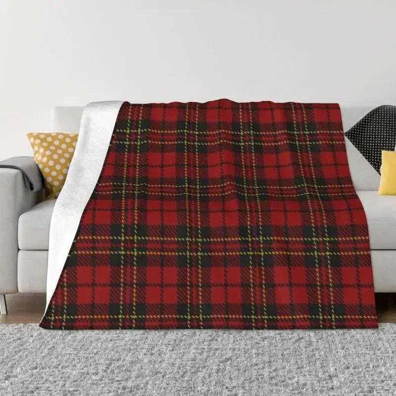 Schottischer Tartan Ein Kariertes Plaid-Webmuster Decke Fleece Flanell Kariert Bauernhaus Büffel Überwurfdecken Tagesdecke