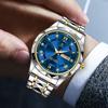 Business Men'S Watch Sapphire Calendar Alloy Luminous Men'S Watch, Men'S Watch Non-Mechanical Quartz Watch