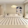 Modern Minimalist Carpets for Living Room Black White Contrast Bedroom Decor Rug Home Washable Carpet Large Area Washable Mat