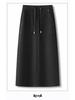 Soft & Fluffy Wool-Blend Mid-Length High-Waisted Slim-Fit Skirt for Women - 2025 Winter Collection