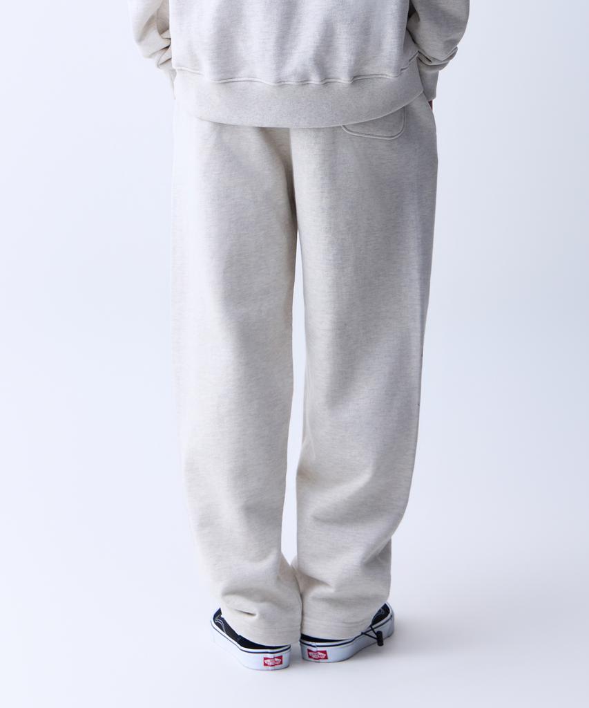 ADERNM Logo Sweatband Pants White Melange