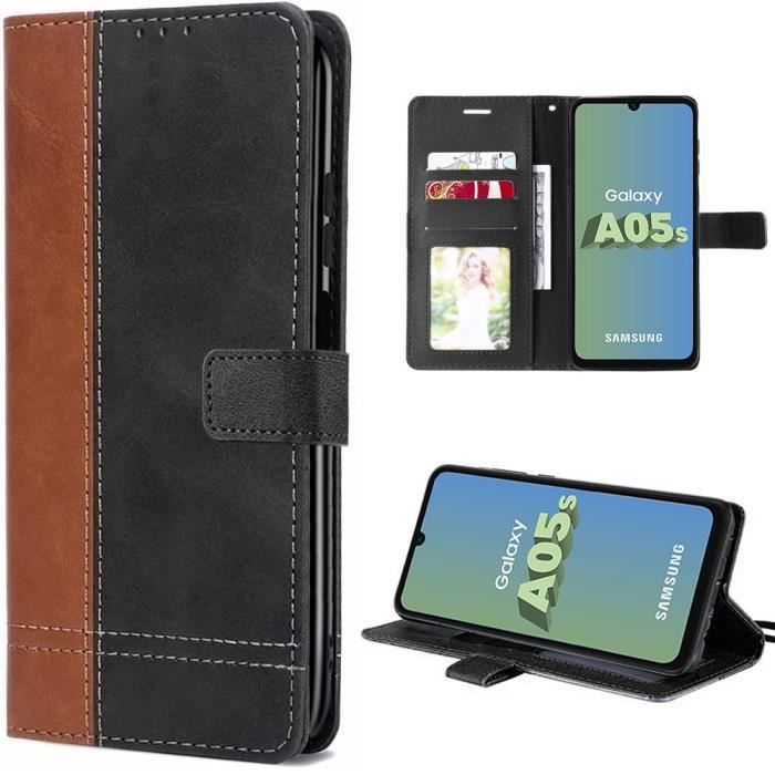 Coque de protection - BOOLING - pour Samsung Galaxy A05s - Antichoc - Bicolore - Portefeuille