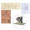 1/72 Building Model Kits Ruins Architecture Scene for Railway Layout