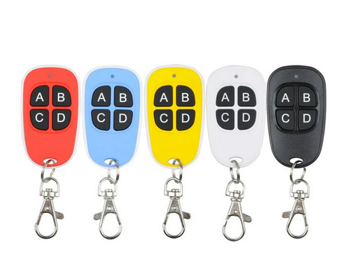 AK Multicolor Duck Egg 4-Button Remote, Fixed & Learning Code (2260 & 1527 Chip), 315MHZ/433MHZ Remote Control