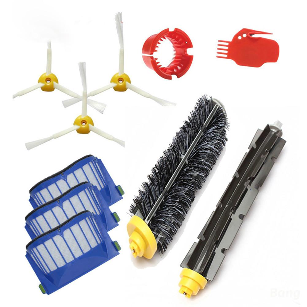 Bristle Flexible Beater Brushes Filters Kits For Irobot Roomba 600 Series Vacuum Cleaner Parts
