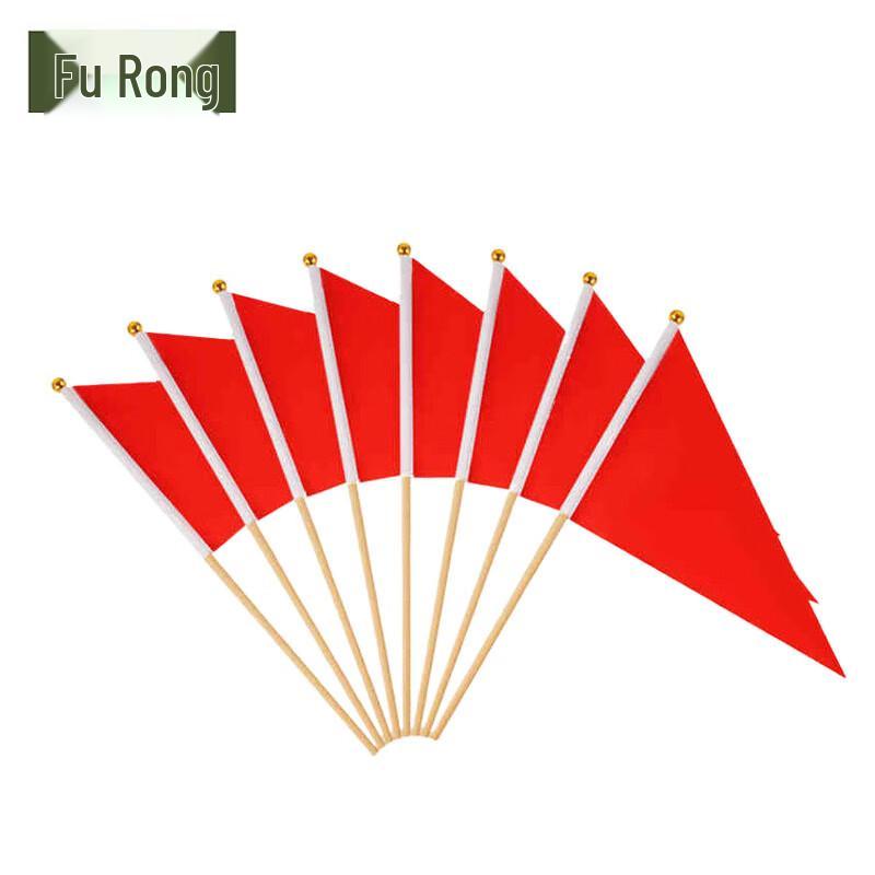 Training Ground Pointed Stick Red Flags (10 Pcs)