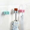 Hushåll Badrum Väggmonterad Mopp Paraplyhållare Borsthylla Badrumshängare Förvaringsställ Multifunktionella Förvaringsverktyg