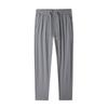 Spring Ice Silk Pants Men's Straight Trousers High-end Black Iron-free Business Casual Pants Daddy's Thin Men's Pants