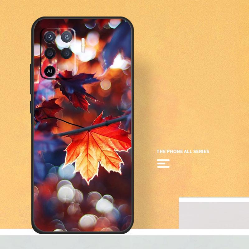 Autumn Leaves Case For Oppo A5 A6 Pro A16 A76 A96 A17 A57 A40 A60 A80 A98 A58 A78 A18 A38 A54 A74 A94 A15