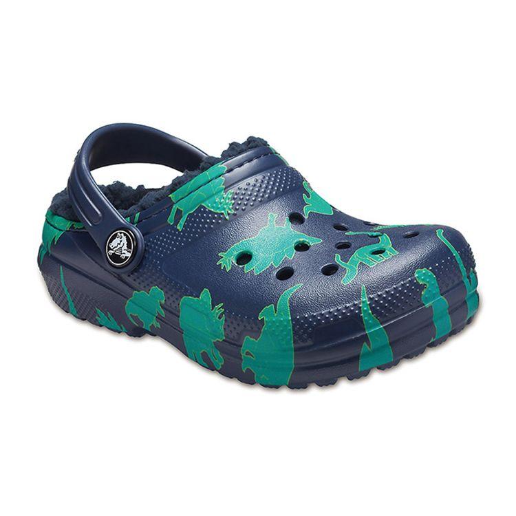 Crocs Lightweight Durable Childrens Cotton Sandals Kids Sandals Blue Green 204817-41D