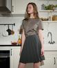Baitalssain [Line] Back Cut-Out Pleats Midi Skirt
