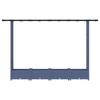 Raised Garden Bed with Trellis and Hanging Roof Gray 203 X 40 X 123 Cm PP