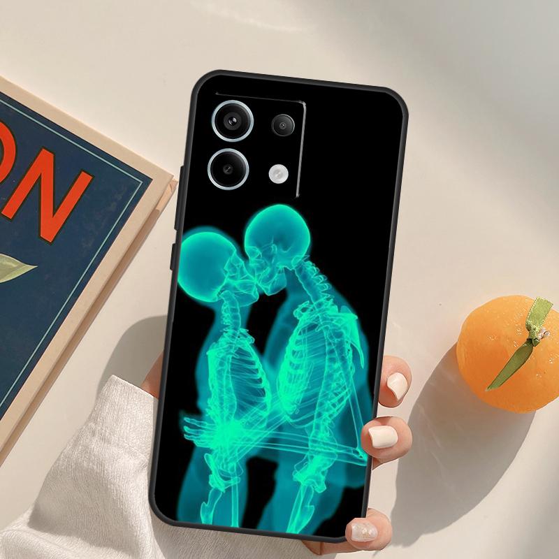 Xray Art Aesthetic Skull Funda For Xiaomi Redmi Note 14 13 Pro 9 10 11 12 9S 10S 11S 12S Redmi 13C 10C 12C 14C Case