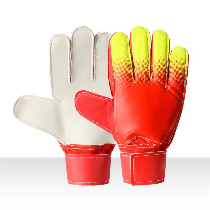 Gradient Color Goalkeeper Gloves - Finger Protection, Thickened Latex, Wear-Resistant PU Leather for Football Training