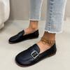Damskie Buty Klamra Pasek Damskie Płaskie Modne Okrągły Nosek Codzienne Płaskie Buty Gorąca Wyprzedaż Duże Rozmiary Jednolite Płaskie Niskie Obcasy