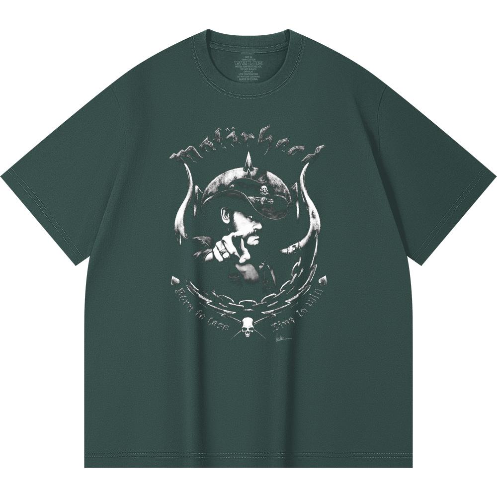 230 Gsm 100% Cotton Heavy Metal T-Shirt Rock Band Popular Music Print Unisex Heavy Cotton T Shirt