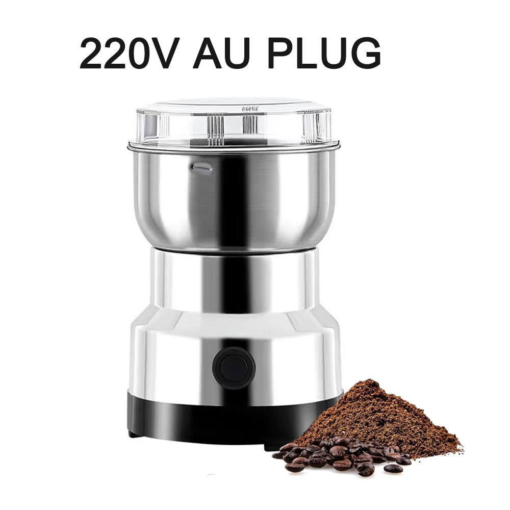 Electric Stainless Steel Coffee Bean Grinder Nut Spice Mixing Grinder 350ml Large Capacity Coffee Grinder Restaurants Household