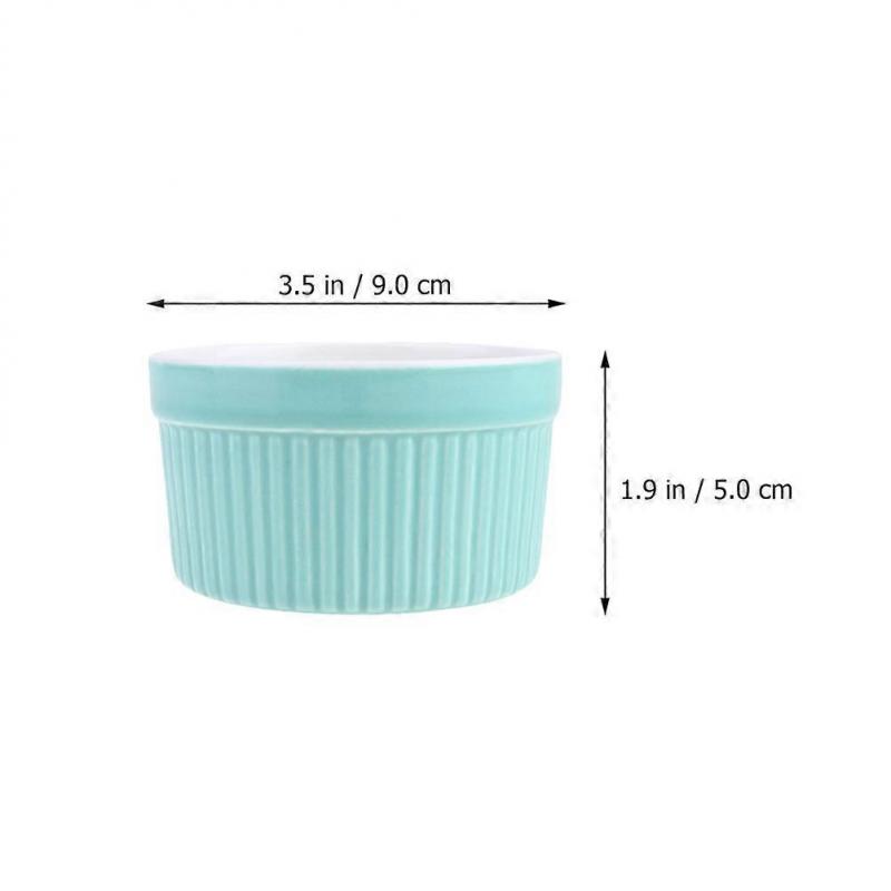 Assorted Color Ceramic Bakeware Small Baking Bowls for Storage 5Pcs Ramekin