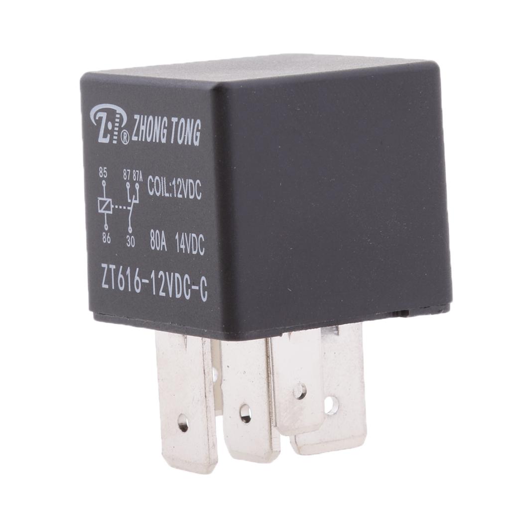 12V 80A 5-Pin SPDT  Automotive Change Over Relay Sealed Construction